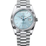 Superclone Rolex Day-Date Ice blue Dial 228236 40 mm