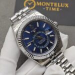 Rolex Sky-Dweller Blue Dial Stainless Steel 336934 Jubilee Replica
