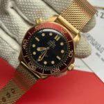 Replica Omega Seamaster 007 Burgundy Watch Super Clone - Image 5