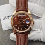 Replica Rolex Day-Date 118135 V5 Brown Dial - Image 4