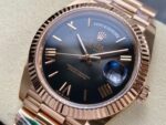 Replica Rolex Day-Date 40 Black Smoke Dial - Image 10