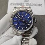 Rolex Sky-Dweller Blue Dial Stainless Steel 336934 Jubilee Replica - Image 3
