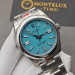 Top Clone Rolex Oyster Perpetual 41 MM Turquoise tiffany Blue Dial Replica