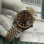 Rolex Datejust 126331 Everose Gold Automatic Chocolate Dial Jubilee Replica - Image 3