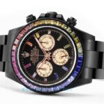 Rolex Daytona Black DLC Diamond Watch - Image 5