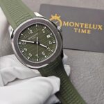 Top Swiss Replica Patek Philippe Aquanaut Green Strap