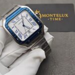 Replica Cartier Santos De Cartier Watch blue bezel