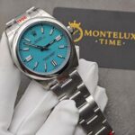 Top Clone Rolex Oyster Perpetual 41 MM Turquoise tiffany Blue Dial Replica - Image 12