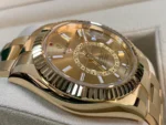 Superclone Rolex Sky-Dweller 42 mm Champagne Dial 336938 - Image 4