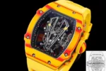 Replica RM 27-03 Rafael Nadal Tourbillon Yellow Rubber Strap - Image 6