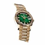 Replica Rolex Day-Date 118238 Yellow Gold Green Dial - Image 2