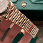 Rolex Super Clone  Day-Date Rose Gold President Strap 40mm - Image 11