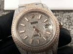 Replica Rolex Datejust Two Tone Jubilee Fully Iced Out 126303 - Image 2