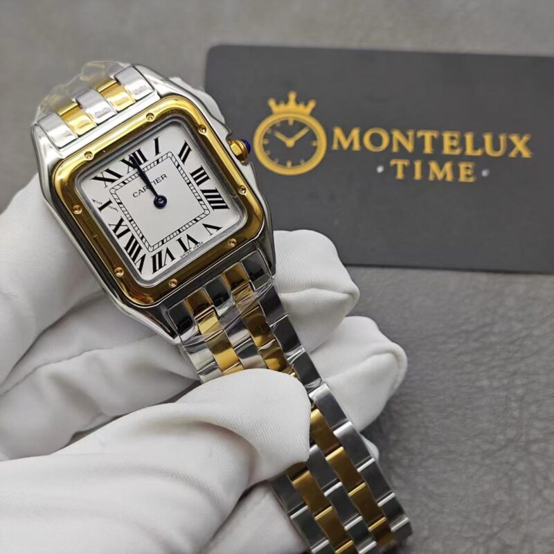 Replica Cartier Panthère de Cartier Women Quartz White 18ct Yellow Gold Watch W2PN0006