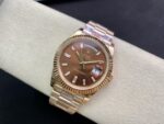Rolex Super Clone  Day-Date Rose Gold President Strap 40mm - Image 5