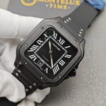 Cartier Santos Full Black Replica De Cartier Watch
