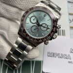 Super Clone Rolex Daytona 126506 “Platona”  Open Case Back | Ice Blue - Image 3