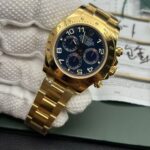 Super Clone Rolex Daytona Gold with Blue Dial 116528 Replica - Image 5