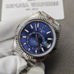 Rolex Sky-Dweller Blue Dial Stainless Steel 336934 Jubilee Replica - Image 5