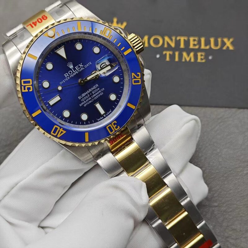 Replica Clone Rolex Submariner - Two tone Blue Dial