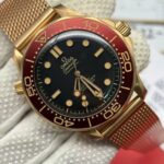 Replica Omega Seamaster 007 Burgundy Watch Super Clone - Image 6