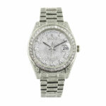 Replica Rolex Datejust Baguette II White Gold Iced Out Diamond Dial 116300