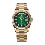 Replica Rolex Day-Date 118238 Yellow Gold Green Dial