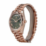 Replica Rolex Day-Date Rose Gold President Green Roman Dial 228235 - Image 2