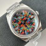 Super Clone Rolex Oyster Perpetual 36mm Multicolored Motif Dial 2026 – 126000 - Image 9
