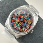Super Clone Rolex Oyster Perpetual 36mm Multicolored Motif Dial 2026 – 126000 - Image 3