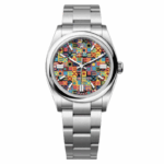 Super Clone Rolex Oyster Perpetual 36mm Multicolored Motif Dial 2026 – 126000