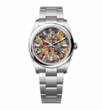 Super Clone Rolex Oyster Perpetual 36mm Multicolored Motif Dial 2026 – 126000