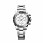 Supe Clone Rolex Daytona 126502 Stainless Steel Platinum Rolesium White Grand Feu Enamel Dial (2026)