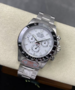 Supe Clone Rolex Daytona 126502 Stainless Steel Platinum Rolesium White Grand Feu Enamel Dial (2026)