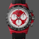 Replica Rolex Daytona DiW Red Carbon Red Crystal Dial Nylon Strap 40mm