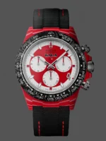 Replica Rolex Daytona DiW Red Carbon Red Crystal Dial Nylon Strap 40mm