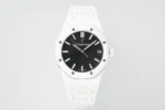 Replica AP Royal Oak White Ceramic Black Dial 41mm