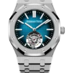 Replica AP Royal Oak Titanium Blue Dial 41mm