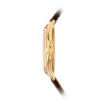 Replica Patek Philippe Calatrava Rose Gold White Dial Leather Strap - Image 5