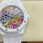 Replica AP Royal Oak White Ceramic Celebration Dial 41mm