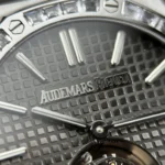 Replica AP Royal Oak Flying Tourbillon White Gold Grey Dial 41mm - Image 6
