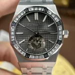 Replica AP Royal Oak Flying Tourbillon White Gold Grey Dial 41mm - Image 4
