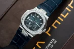 Replica Patek Philippe Nautilus White Gold Blue Dial 40mm