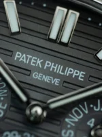 Replica Patek Philippe Nautilus Grey Dial Leather Strap 40mm - Image 4