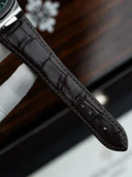 Replica Patek Philippe Nautilus Grey Dial Leather Strap 40mm - Image 9