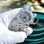 Replica Rolex Cosmograph Daytona Eye of the Tiger Moissanite Diamond 40mm - Image 2