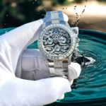 Replica Rolex Cosmograph Daytona Eye of the Tiger Moissanite Diamond 40mm