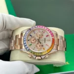 Replica Rolex Cosmograph Daytona Rainbow Rose Gold 40mm - Image 5