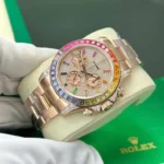 Replica Rolex Cosmograph Daytona Rainbow Rose Gold 40mm - Image 4