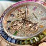 Replica Rolex Cosmograph Daytona Rainbow Rose Gold 40mm - Image 3